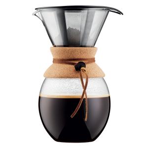 Cafetière avec filtre pour over 12 tasses 1,5 l en inox tra…