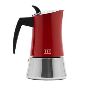 Cafetière Moka 6 tasses en acier inoxydable