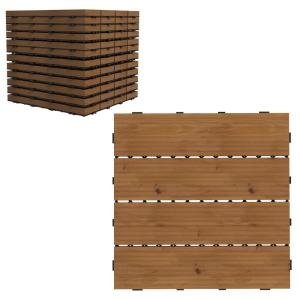 Caillebotis emboîtables dalles terrasse lot de 12 pcs gris