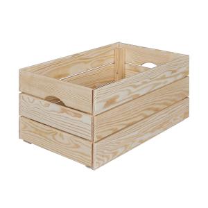 Caisse  de rangement en bois naturel non traité 51cm