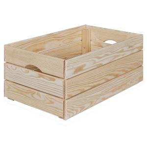 Caisse  de rangement en bois naturel non traité 65cm