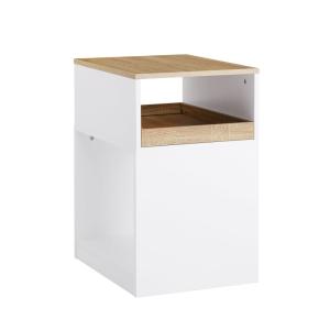 Caisson de bureau 1 tiroir et 2 compartiments ouverts effet…
