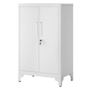 Caisson de bureau à 2 portes verrouillable en acier gris ma…