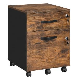 Caisson de bureau à roulettes avec 2 tiroirs 5 roulettes ma…