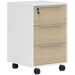 Caisson de bureau mobile 3 tiroirs panneau de particules et…