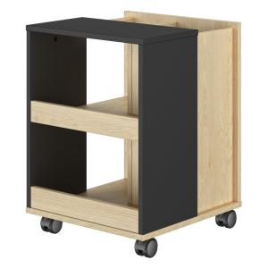 Caisson de rangement mobile effet bois châtaignier