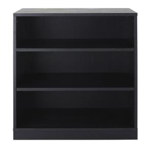 Caisson pour buffet modulable 2 étagères noir 70x72