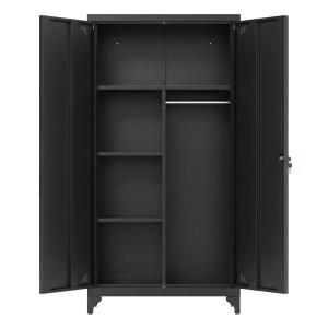 Caissons de bureau avec tringle verrouillable pieds hauts n…