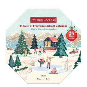 Calendrier de l'avent couronne bougies multicolore en cire