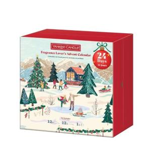 Calendrier Livre de l'avent bougies multicolore en cire