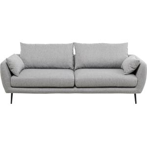 Canapé 2 places en polyester gris