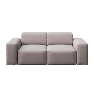 Canapé 2 places en polyester gris cendré