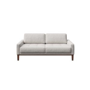 Canapé 2 places en polyester gris clair