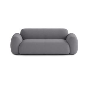 Canapé 2 places en tissu gris bleu