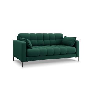 Canapé 2 places en tissu structurel vert