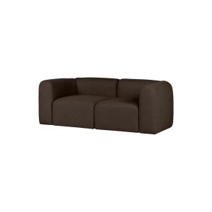 Canapé 2 places Flom 193 cm, marron chocolat en tissu boucl…