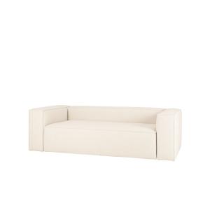 Canapé 3/4 places couleur blanc cassé 210x110cm
