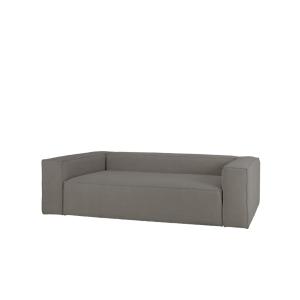 Canapé 3/4 places en bouclé gris foncé 210x110cm