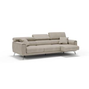 Canapé 3 assises extensibles en tissu imperméable 244 cm cr…