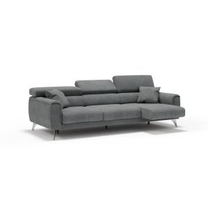 Canapé 3 assises extensibles en tissu imperméable 244 cm gr…