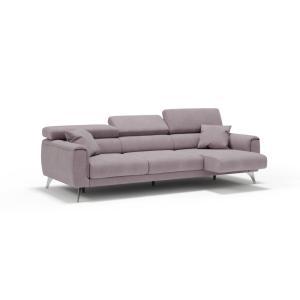 Canapé 3 assises extensibles en tissu imperméable 244 cm ro…