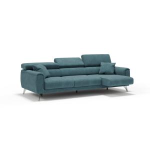 Canapé 3 assises extensibles en tissu imperméable 244 cm ve…