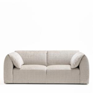 Canapé 3 places accoudoirs relevables tablette tissu chenil…