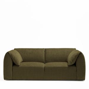 Canapé 3 places accoudoirs relevables tablette tissu chenil…