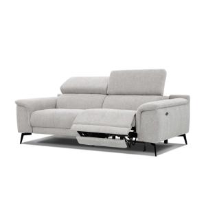 Canapé 3 places avec 1 fonction relax et appuie-tête réglab…