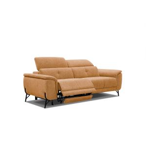 Canapé 3 places avec 1 relax électrique à gauche tissu oran…