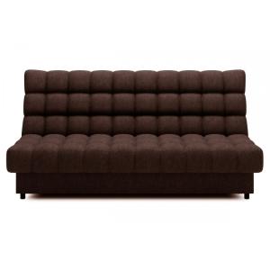 Canapé 3 places convertible  en tissu chocolat