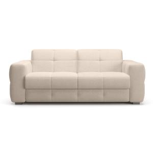 Canapé 3 places convertible en tissu L207 cm - Beige