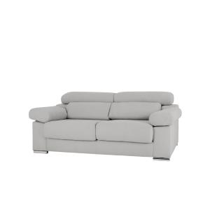 Canapé 3 places couleur gris clair 195cm