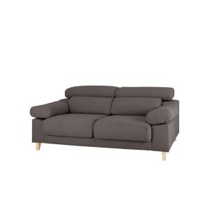 Canapé 3 places couleur gris foncé 195cm