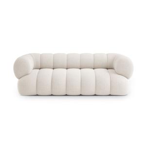 Canapé 3 places en chenille beige clair