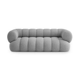 Canapé 3 places en chenille gris clair