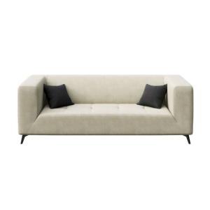 Canapé 3 places en polyester beige clair