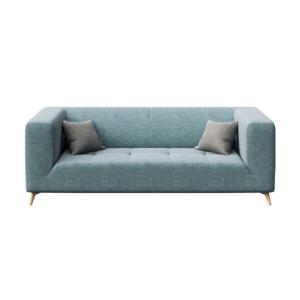 Canapé 3 places en polyester bleu clair