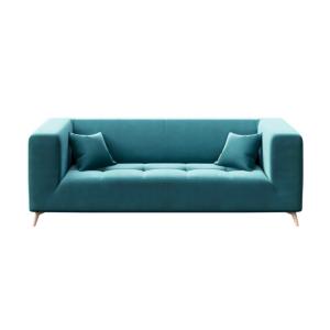 Canapé 3 places en polyester bleu océan