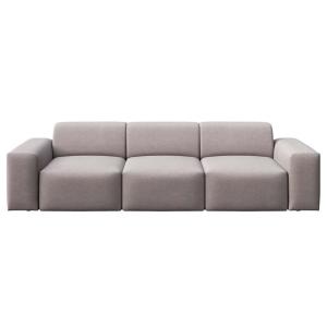 Canapé 3 places en polyester gris cendré