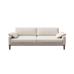 Canapé 3 places en polyester gris clair
