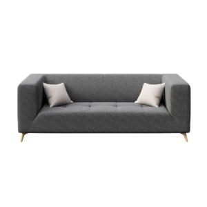 Canapé 3 places en polyester gris foncé