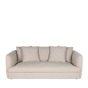Canapé 3 places en tissu bouclette - Beige