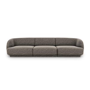 Canapé 3 places en tissu chenille gris