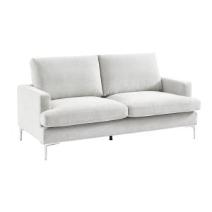 Canapé 3 places tissu blanc cassé