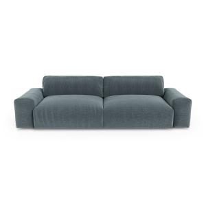 Canapé 3 places tissu tramé toucher doux bleu de gris 220cm…