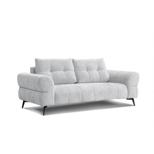 Canapé 3 places XXL tissu gris clair
