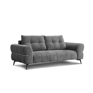 Canapé 3 places XXL tissu  gris foncé