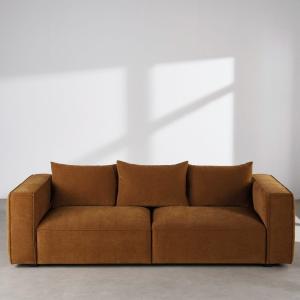 Canapé 4 places coloris bronze