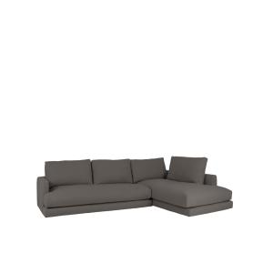 Canapé 4 places d'angle droit couleur gris foncé 325cm